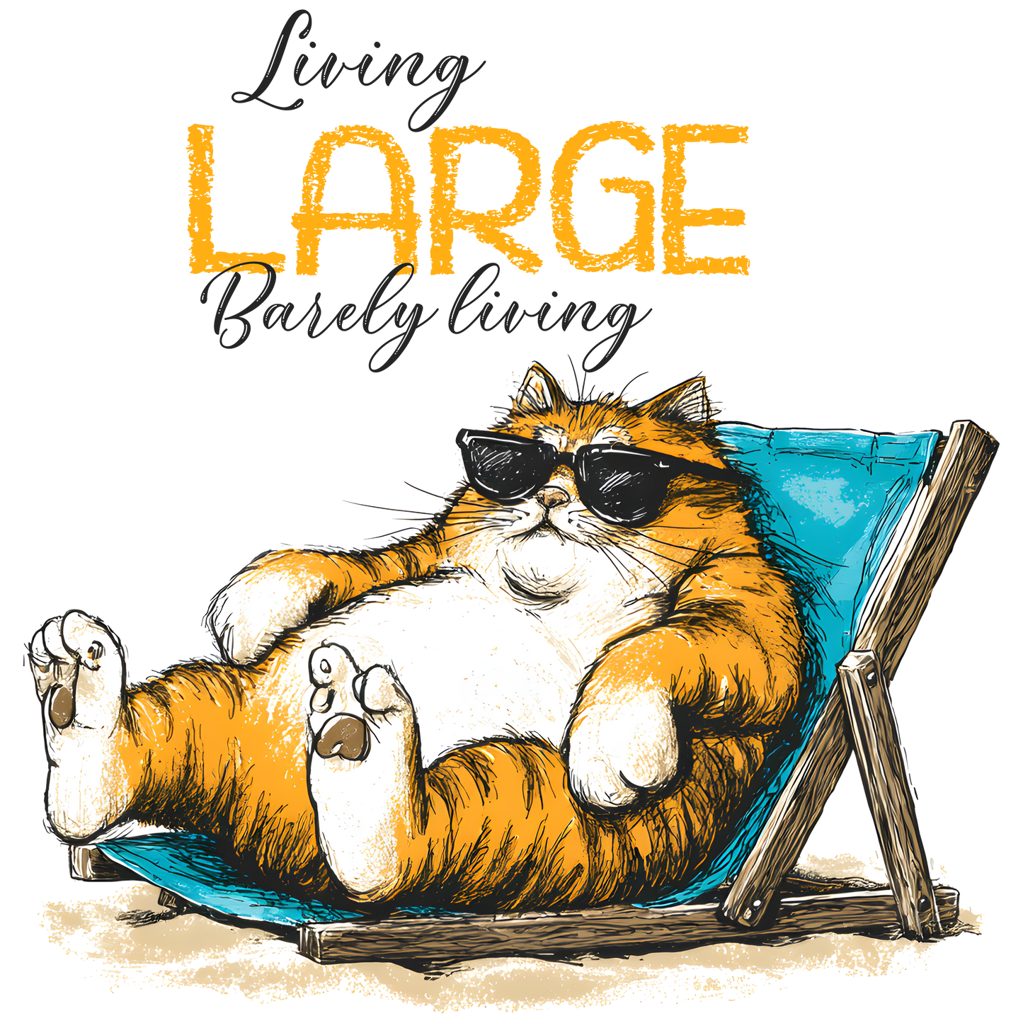 Living LARGE barley living DTF Transfer