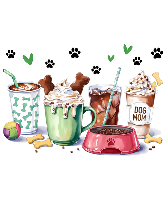 Dog Coffee Mama DTF Transfer