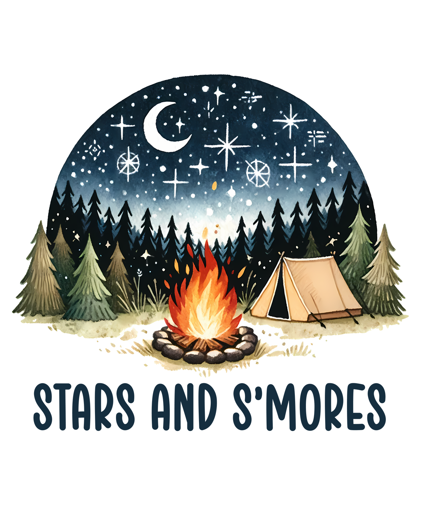 Stars & S'mores DTF Transfer