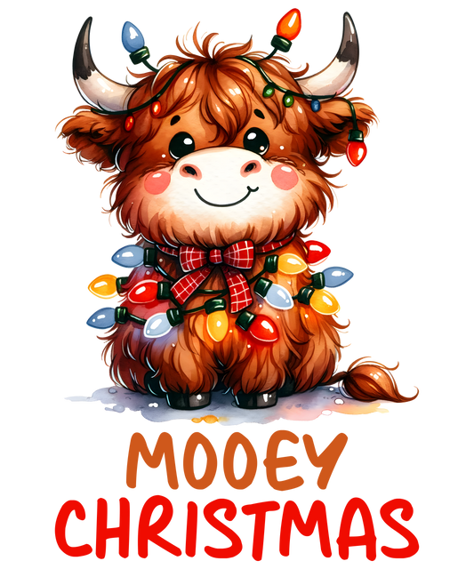 Mooey Christmas DTF Transfer