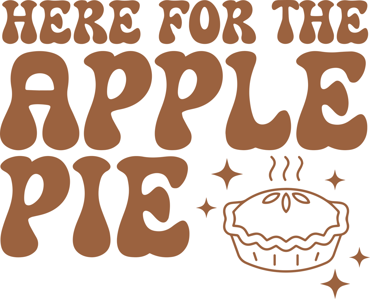 Here for the Apple Pie DTF Transfer