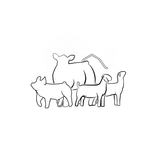 4-H County Fair (white outline) DTF Transfer
