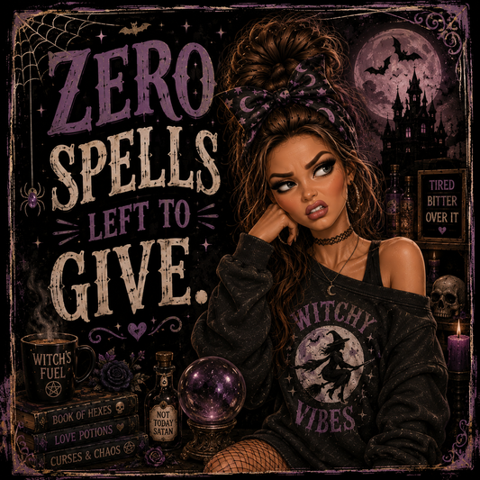 Zero spells left to give. DTF Transfers