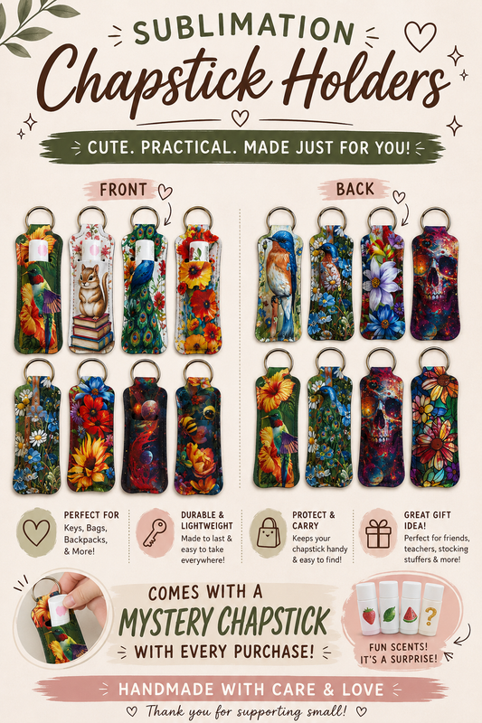Sublimation Lip Balm Holders