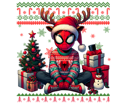 Spiderman Christmas DTF Transfer