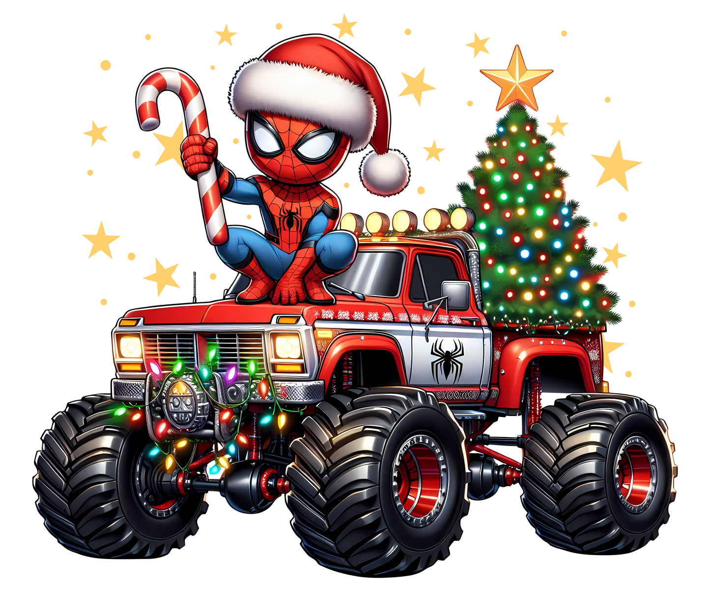Spiderman Christmas DTF Transfer