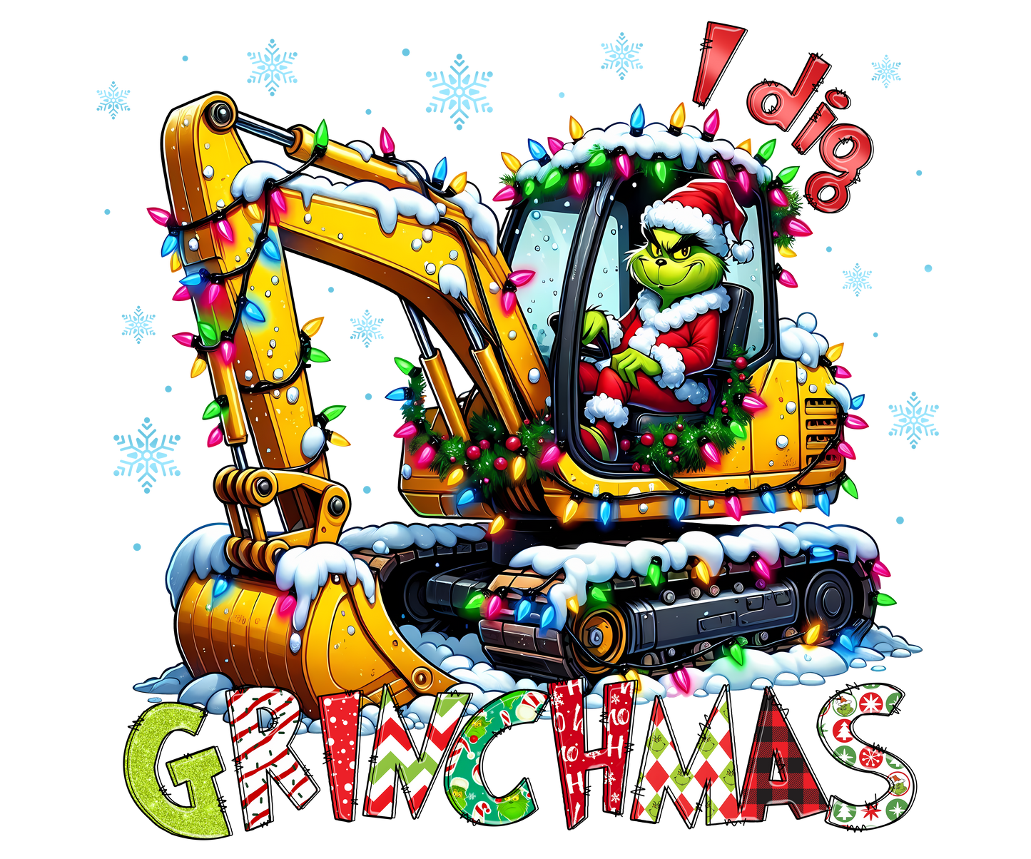 I dig Grinchmas DTF Transfer