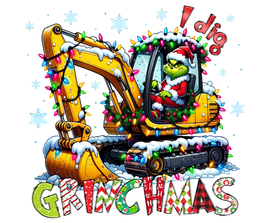 I dig Grinchmas DTF Transfer