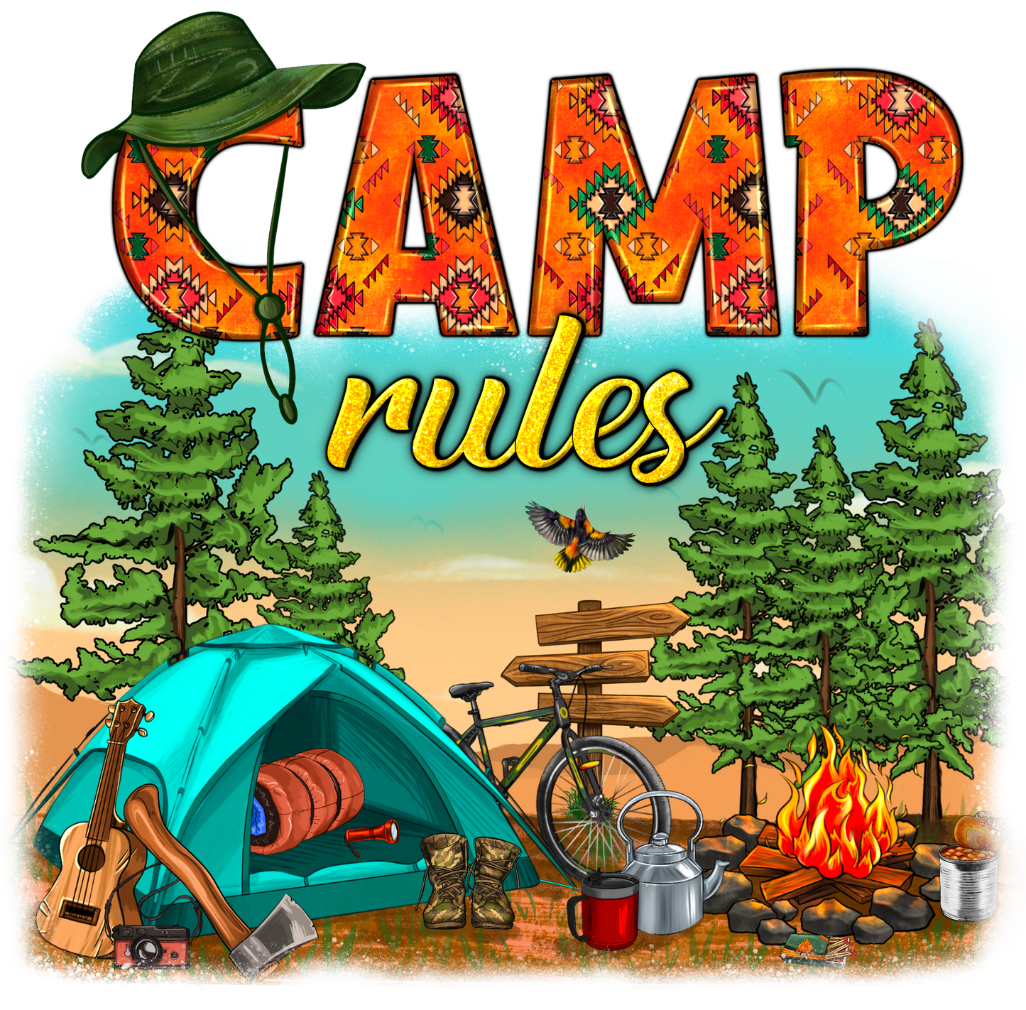 Camp Rules DTF Transfer