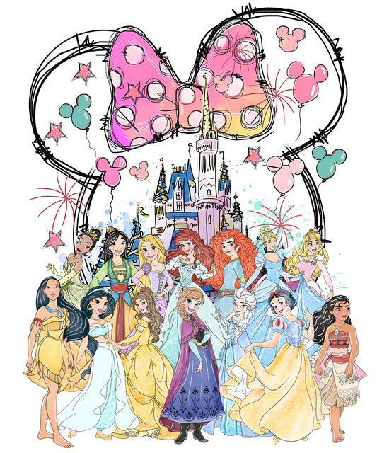 Disney Princess DTF Transfer