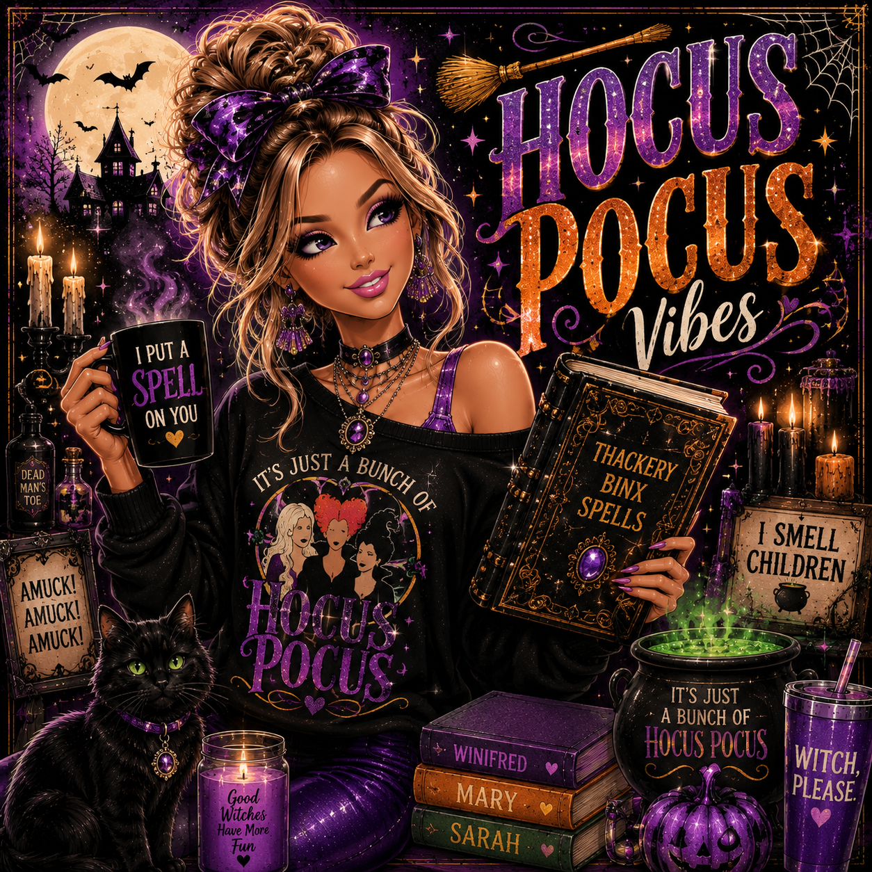 Hocus Pocus Vibes DTF Transfers
