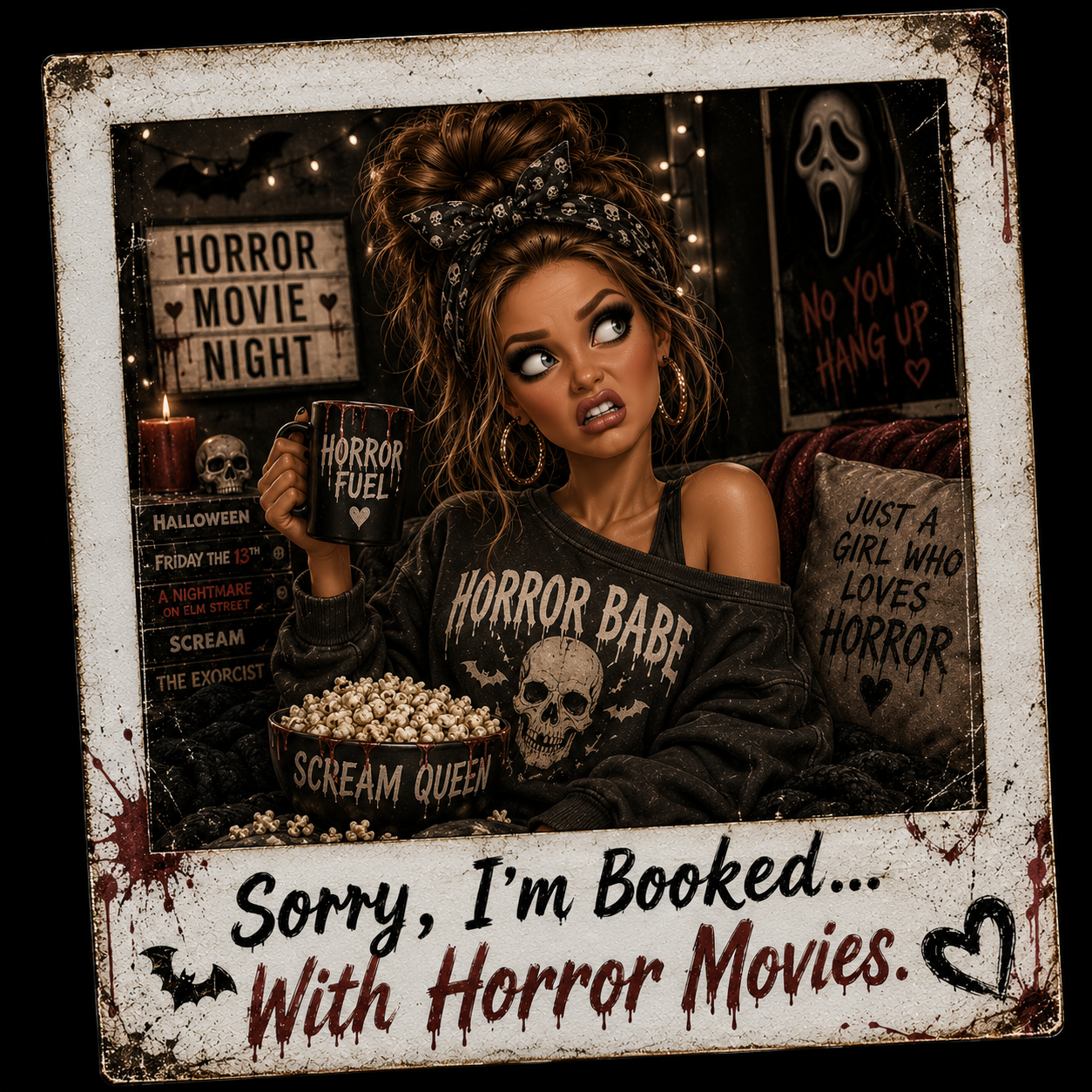 I'm booked with Horror Movies DTF Transfers