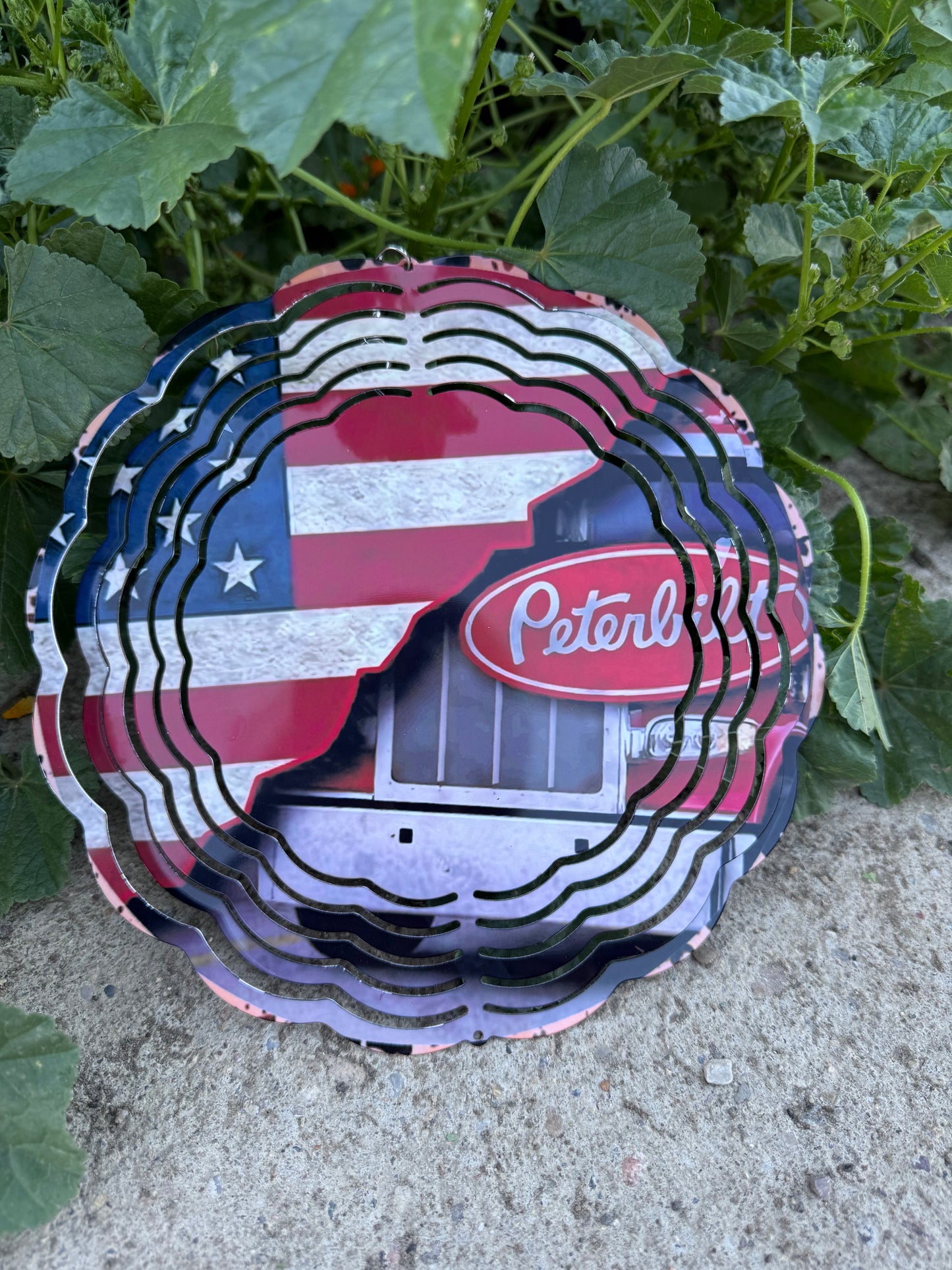 American Peter Built Trucker  Wind Spinner