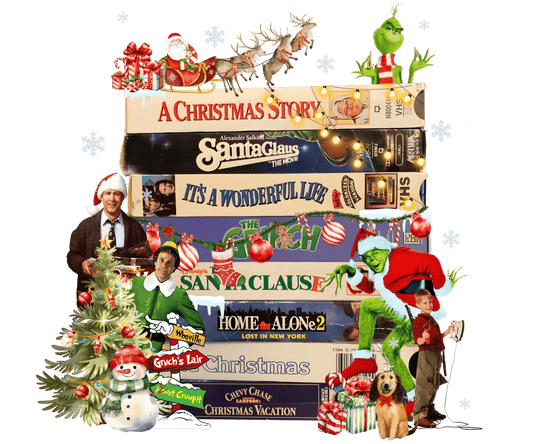 Christmas VHS movie Collection DTF Transfer