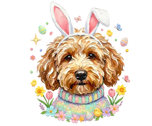 Easter Doggie DTF Transfer