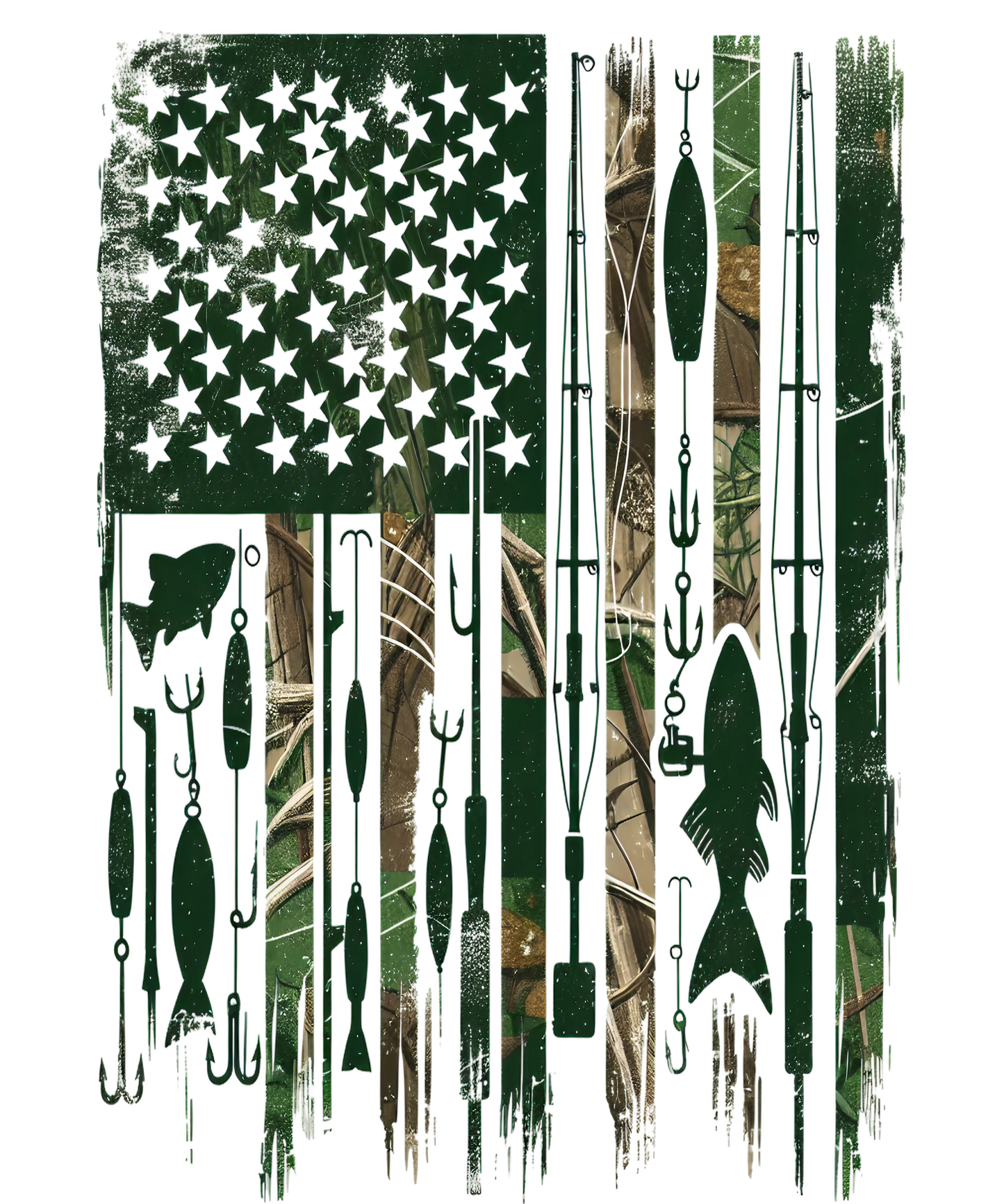 Fishing Flag DTF Transfer