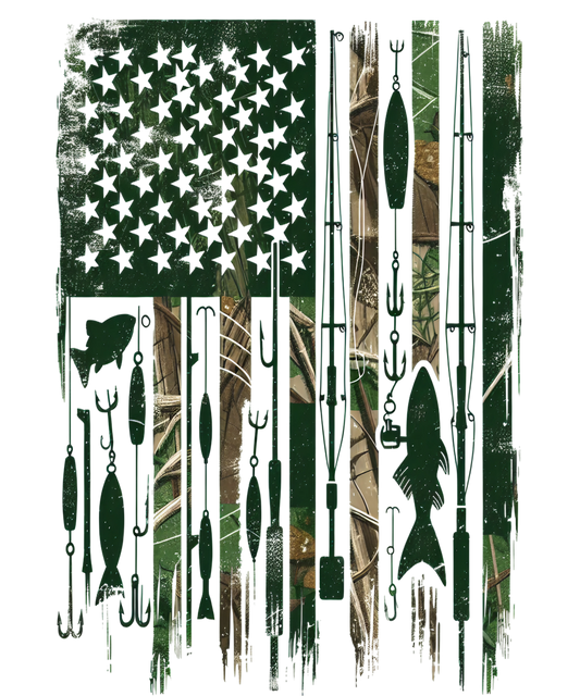 Fishing Flag DTF Transfer