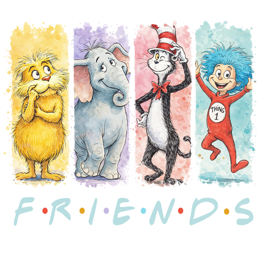 Suess Friends DTF Transfer