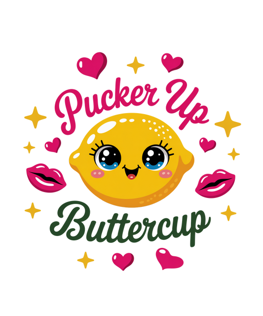Pucker up Buttercup DTF Transfer