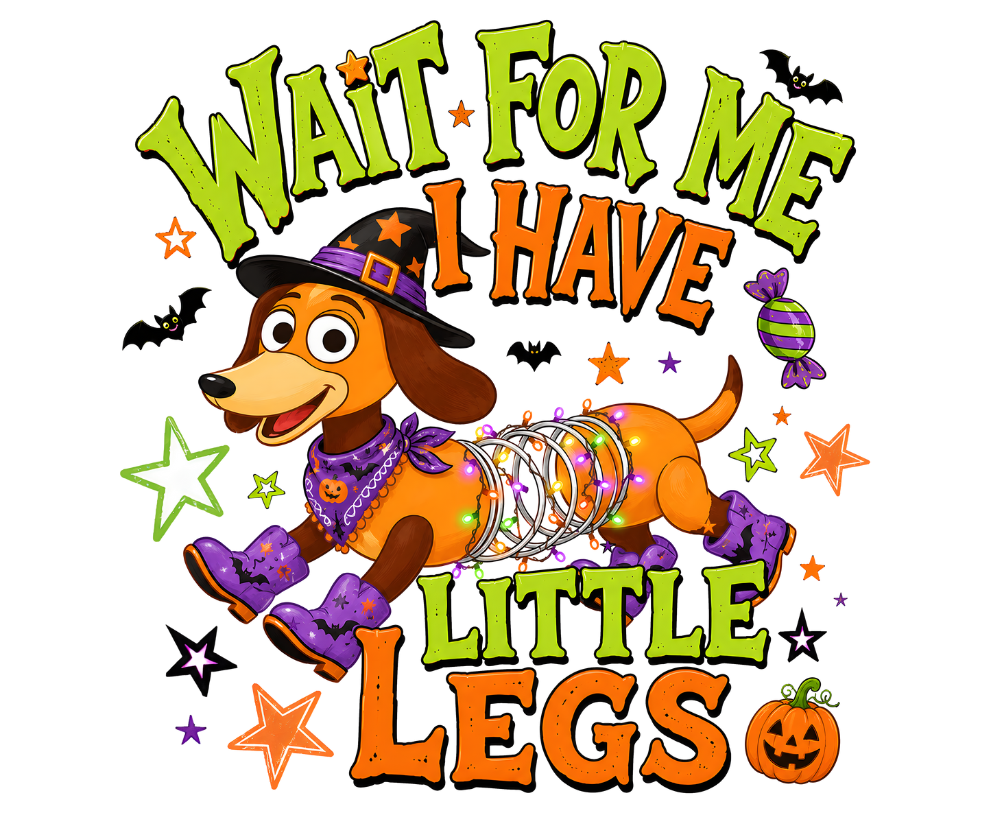 Wait for me I have little legs DTF Transfers