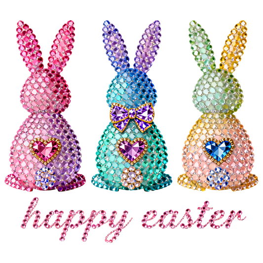 Rhinestone Bunnies DTF Transfer