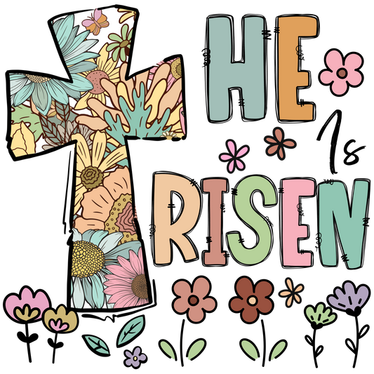 He is risen DTF Transfer