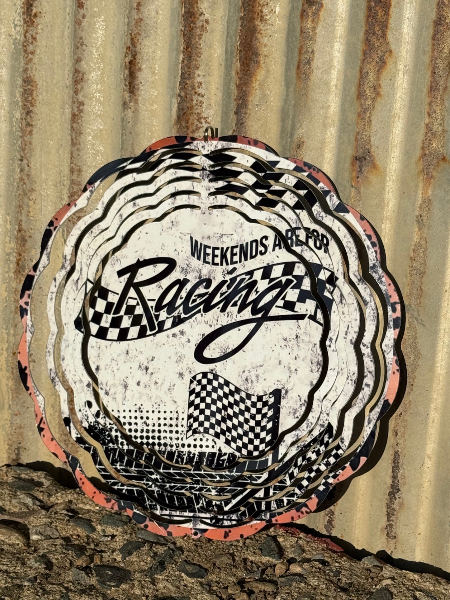 Weekends Are for Racing Wind Spinners