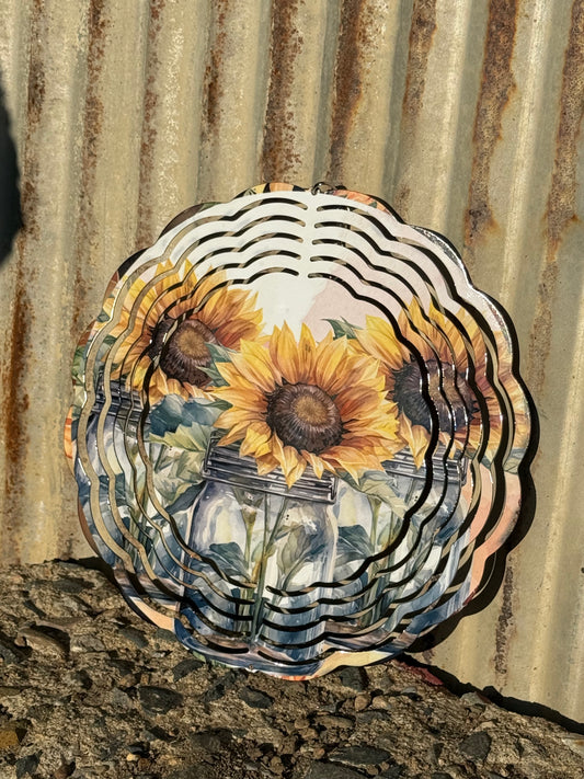 Sunflower Wind Spinners