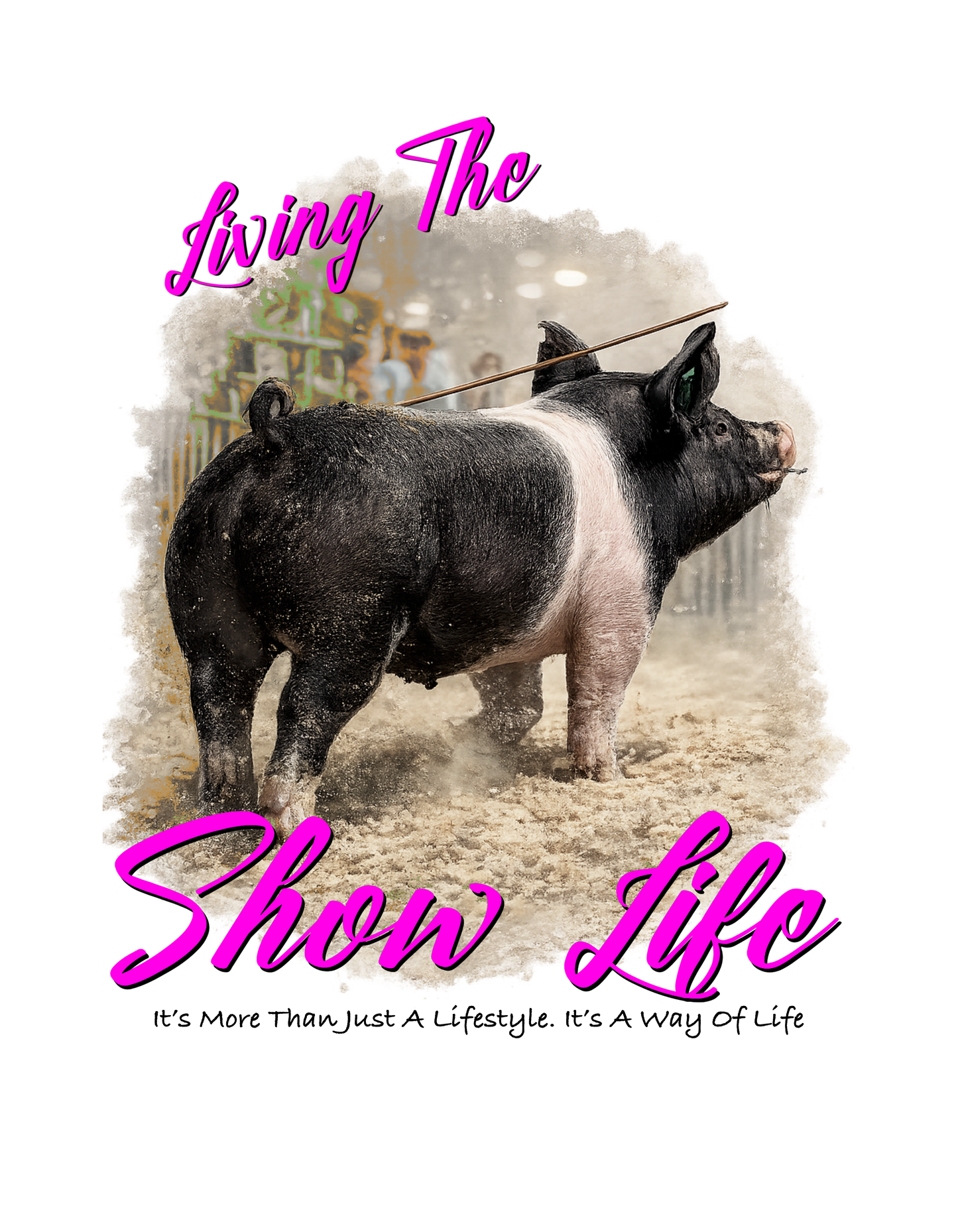 Swine Show life (purple font) DTF Transfer