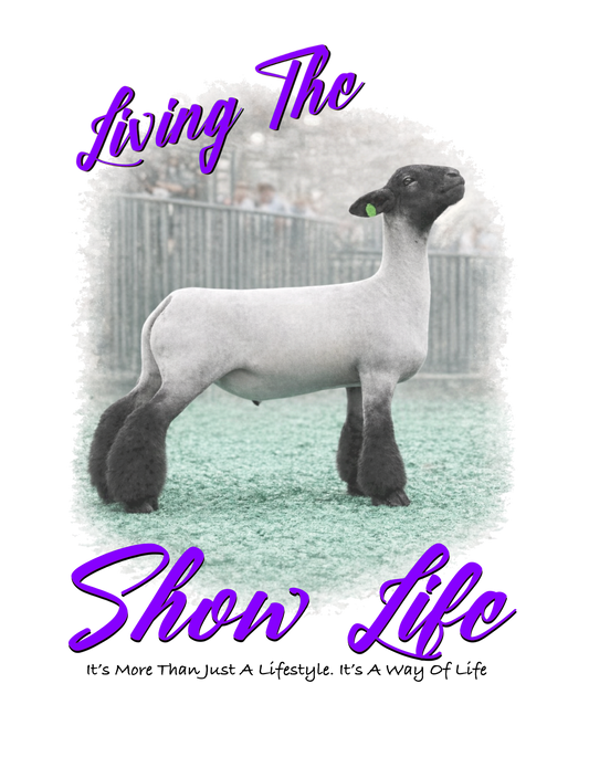 Lamb Show life (purple font) DTF Transfer