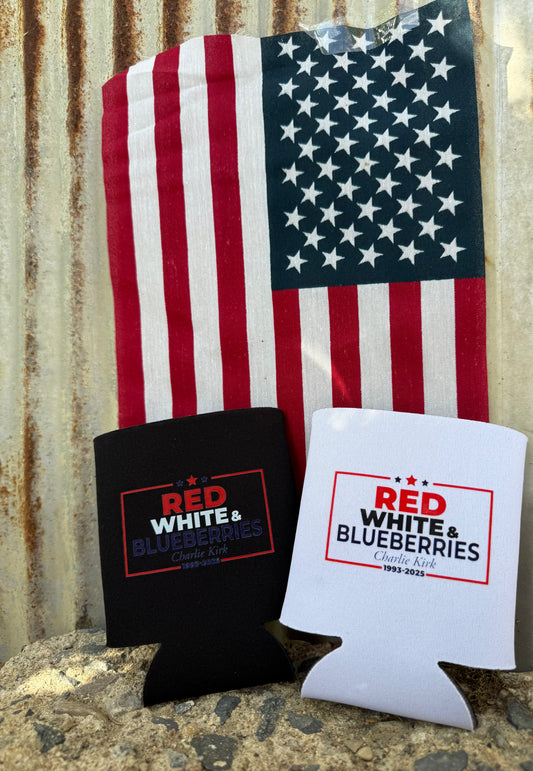 Red, White & Blueberries Koozies