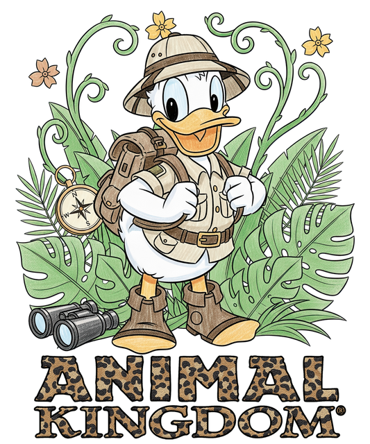 Donald Duck Animal Kingdom DTF Transfer