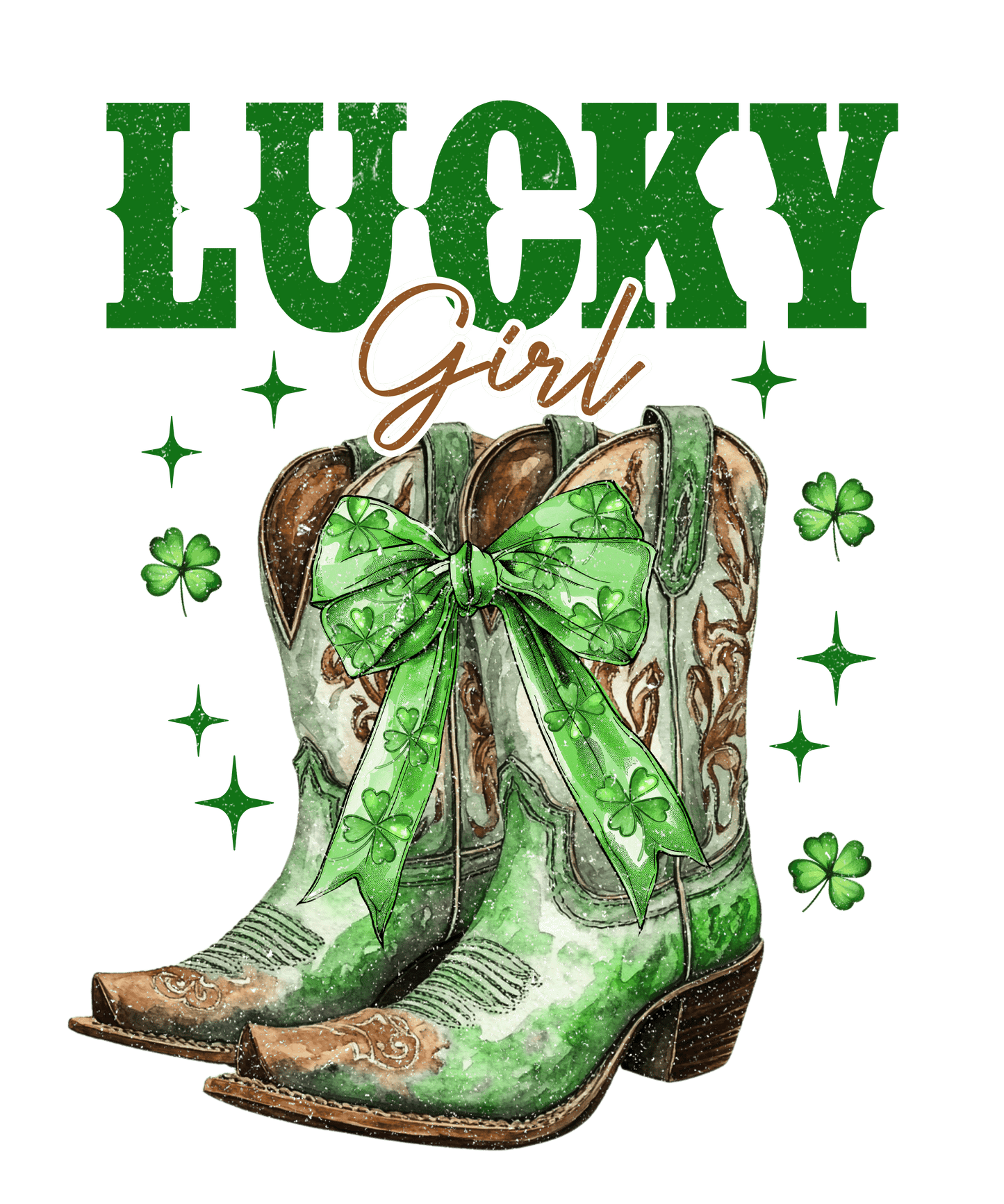 Lucky girl DTF Transfer
