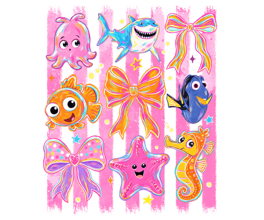 Nemo & Friends DTF Transfer