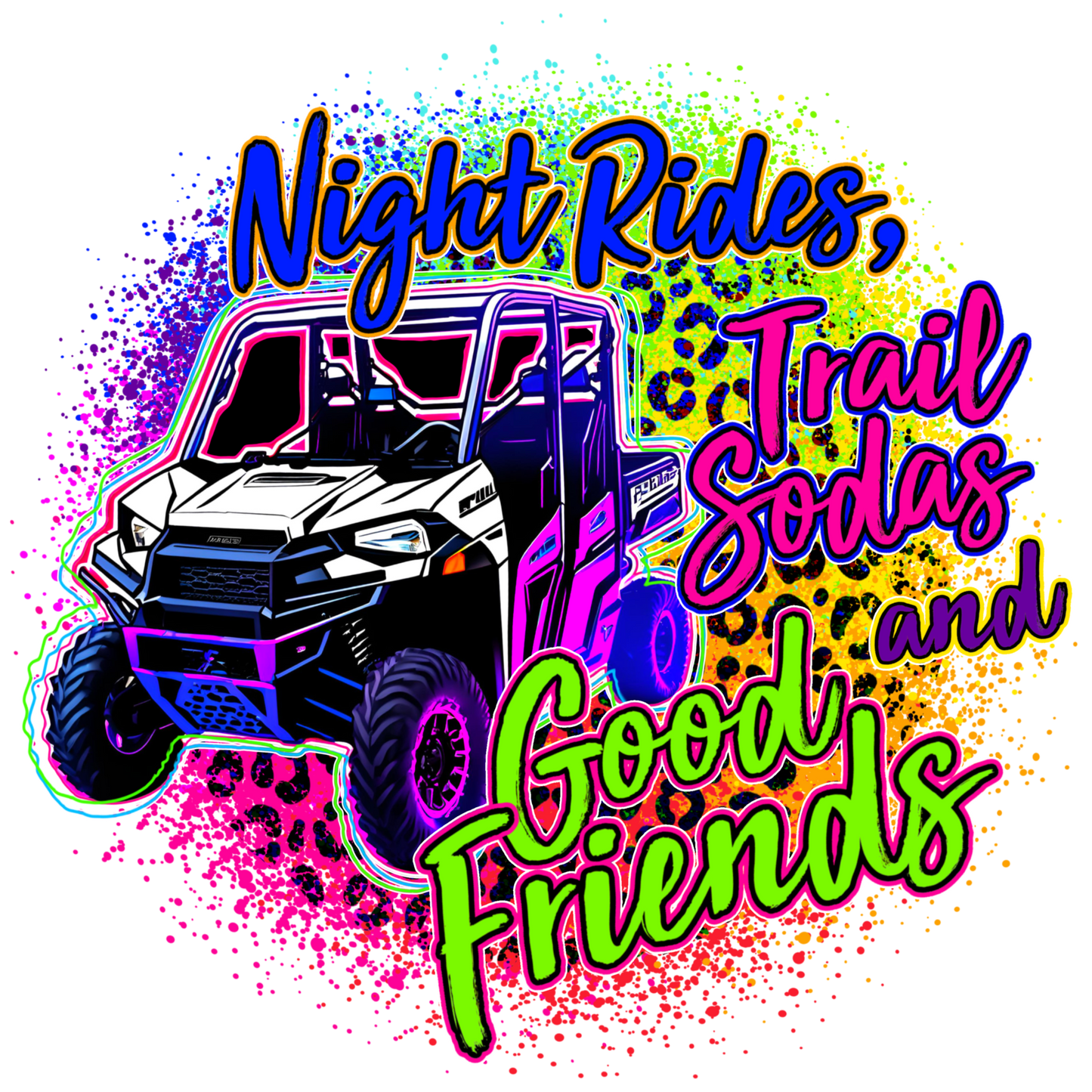 Night Rides, Good Friends DTF Transfer