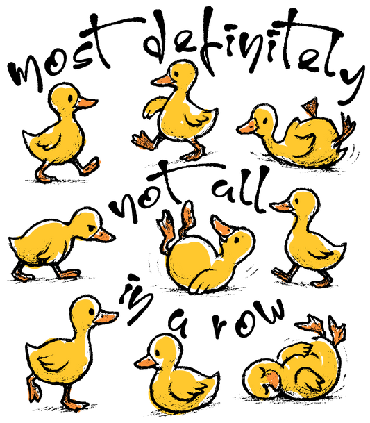 Ducks not in a row DTF Transfer