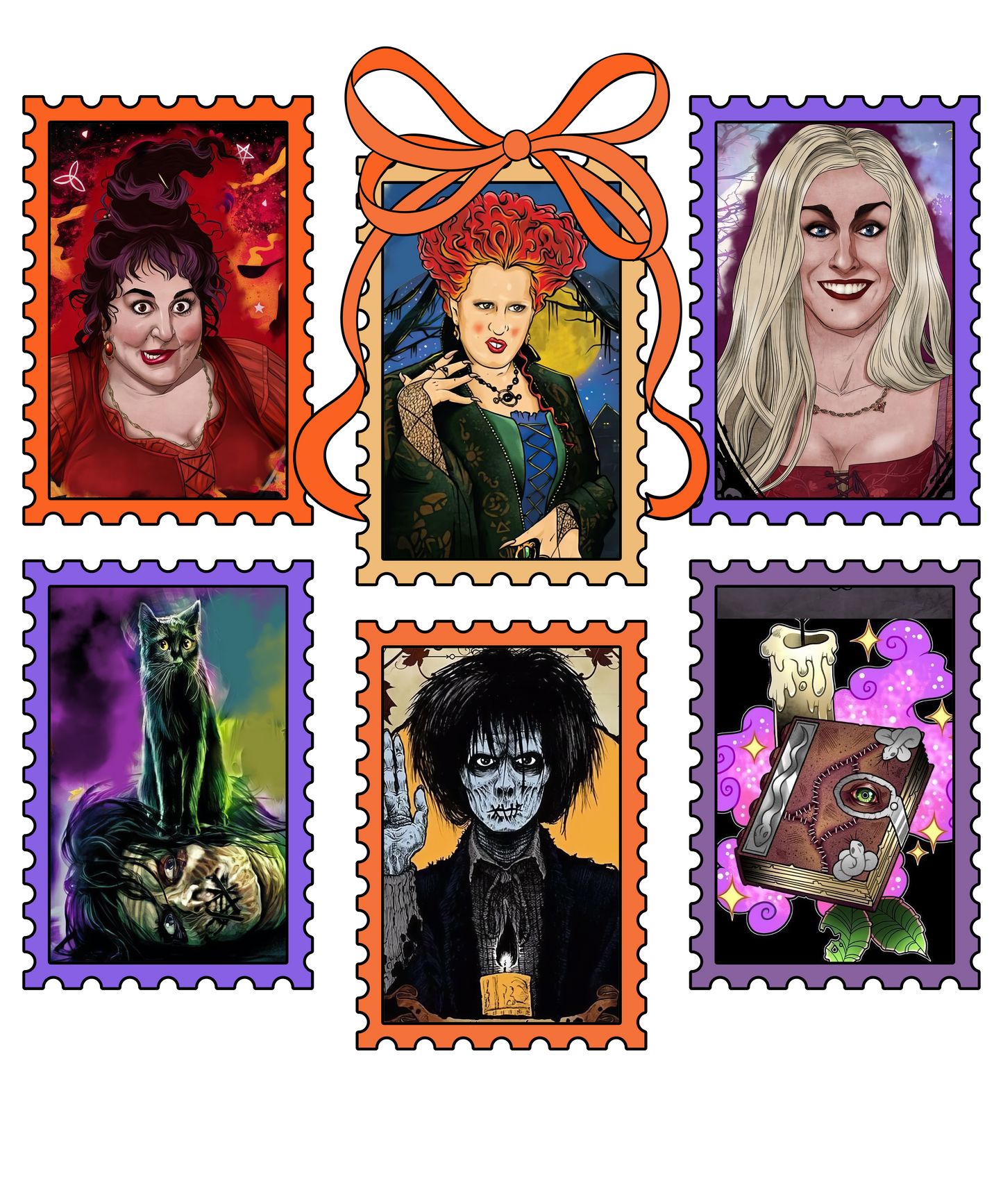 Hocus Pocus stamps DTF Transfer
