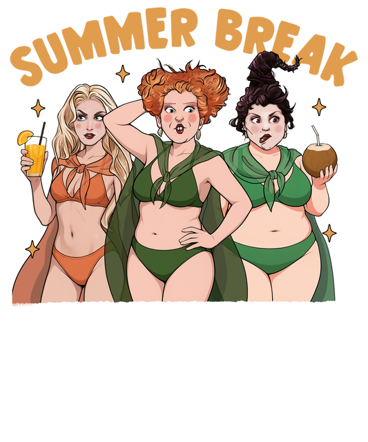 Summer Break DTF Transfer