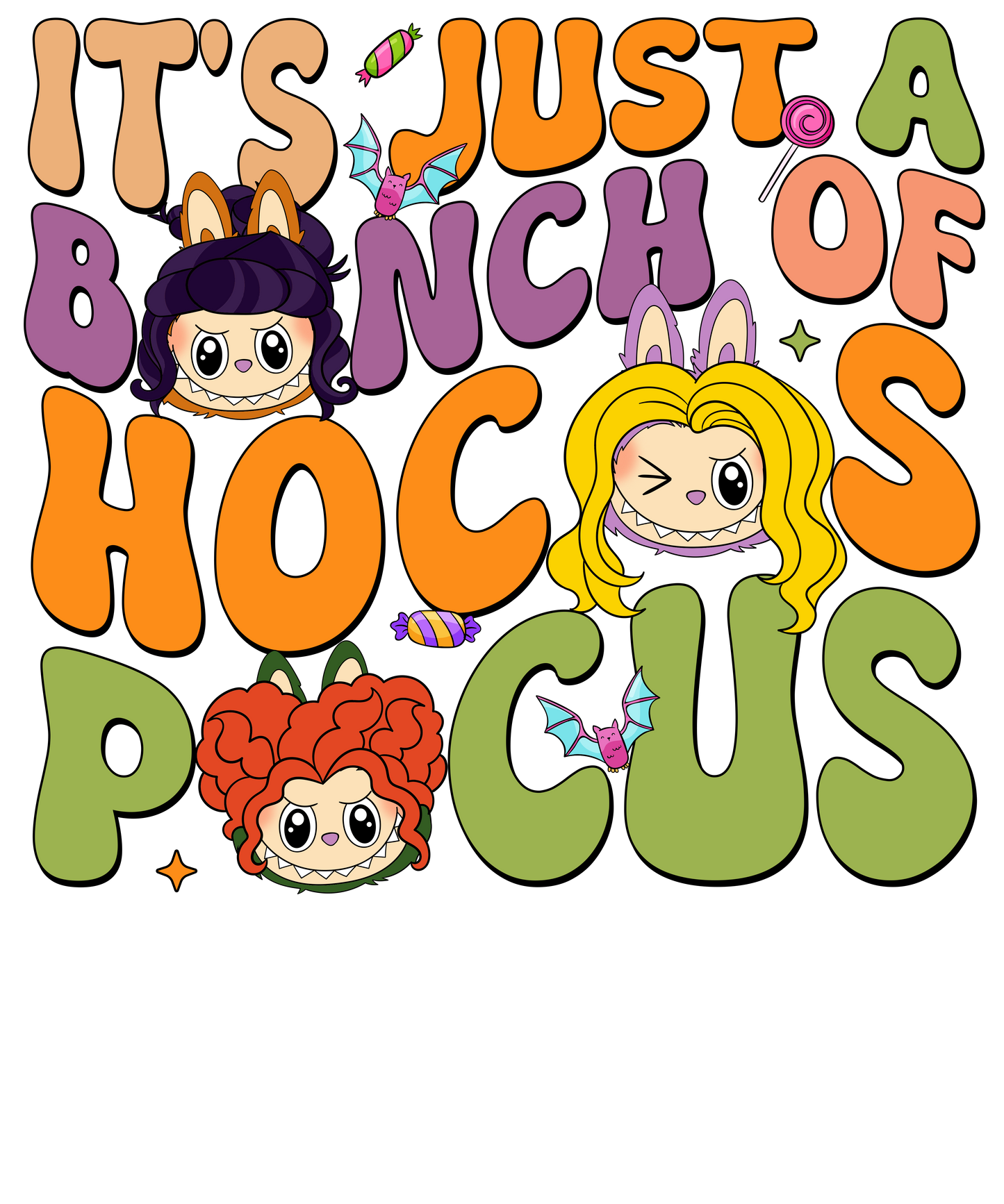 Hocus Pocus Dolls DTF Transfer