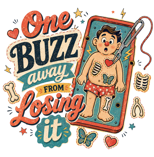 One Buzz away from losing it DTF Transfers