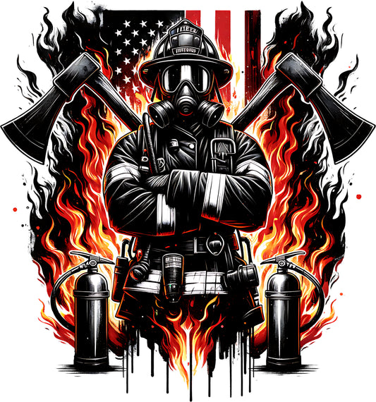 Firefighter DTF Transfer
