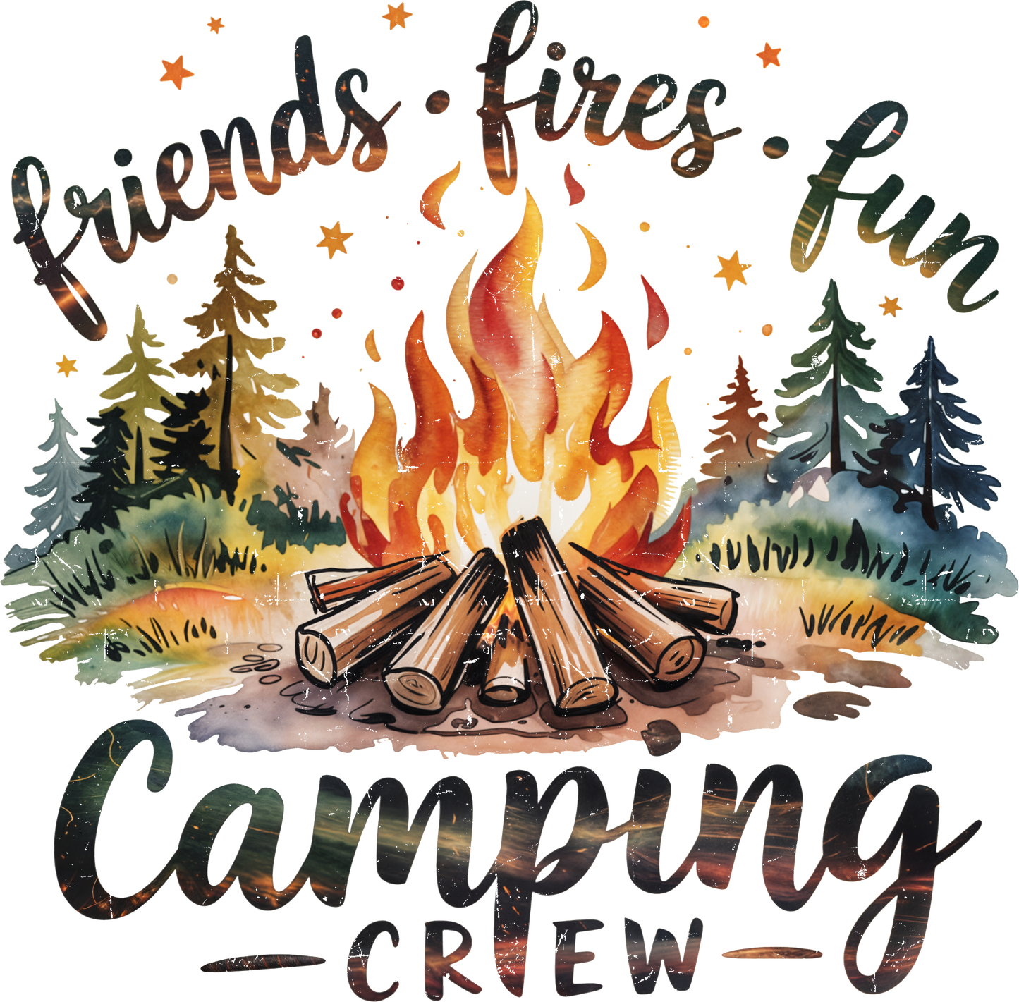 Camping Crew DTF Transfer