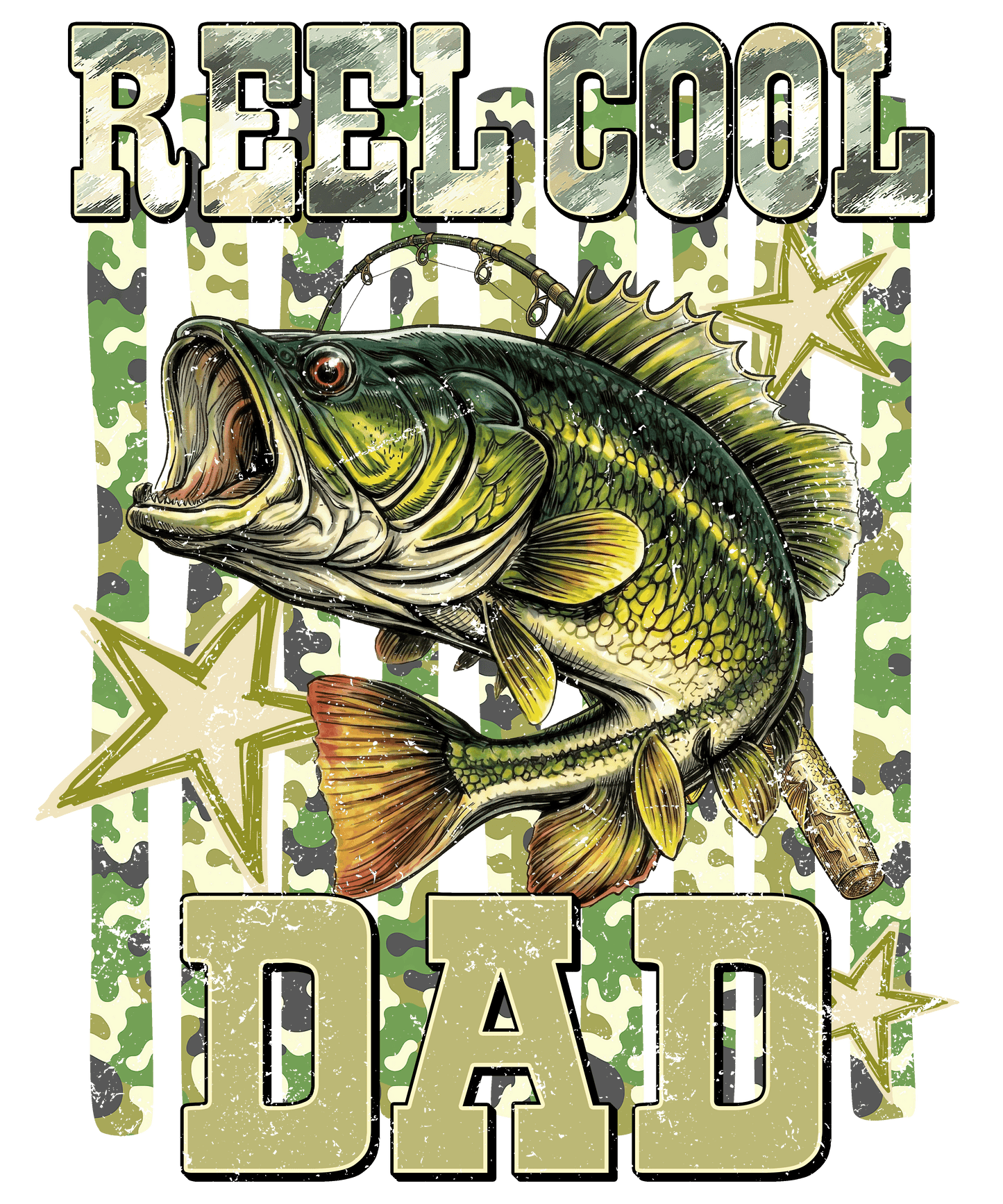 Reel cool dad Fish DTF Transfer
