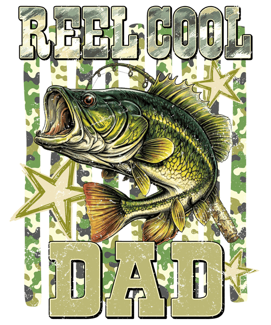 Reel cool dad Fish DTF Transfer
