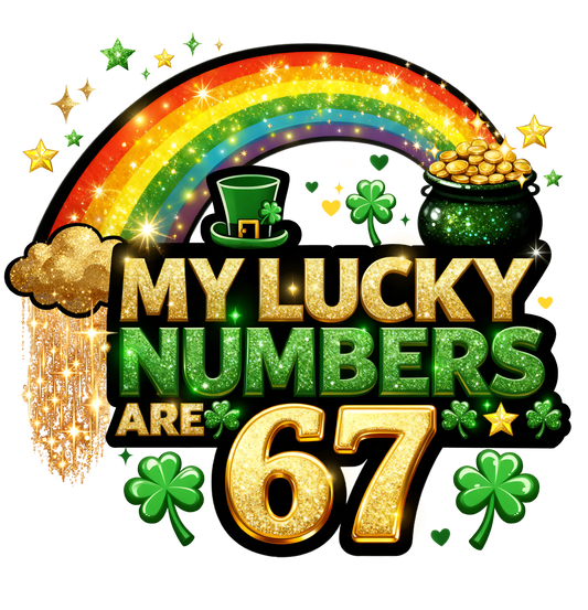 Lucky #67 DTF Transfer