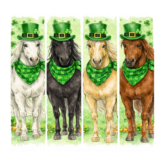 St. Patrick's Day Horses DTF Transfer