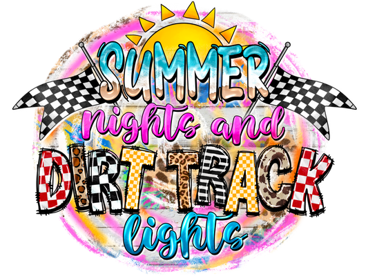 Summer & Dirt track DTF Transfer