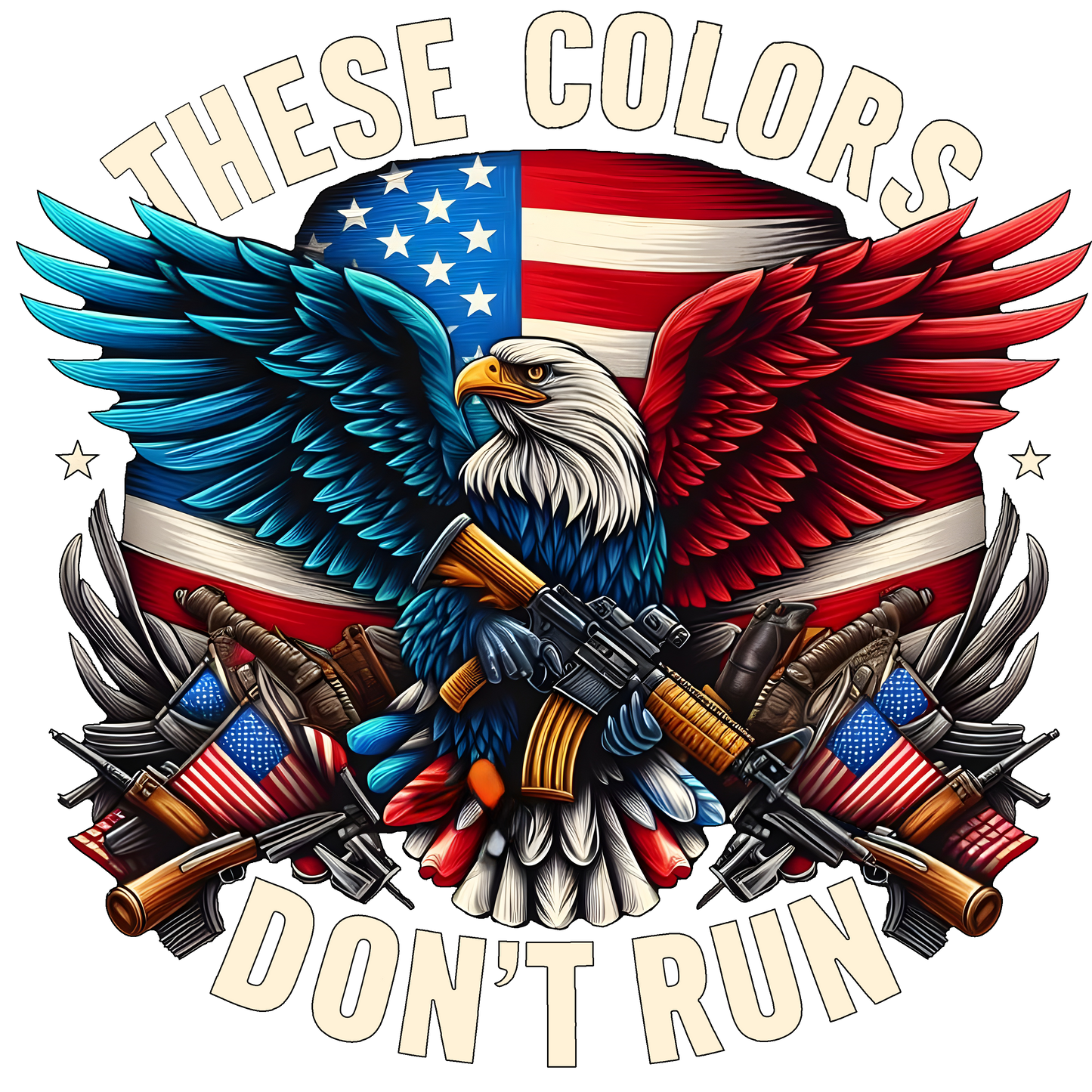 These colors don't run DTF Transfer