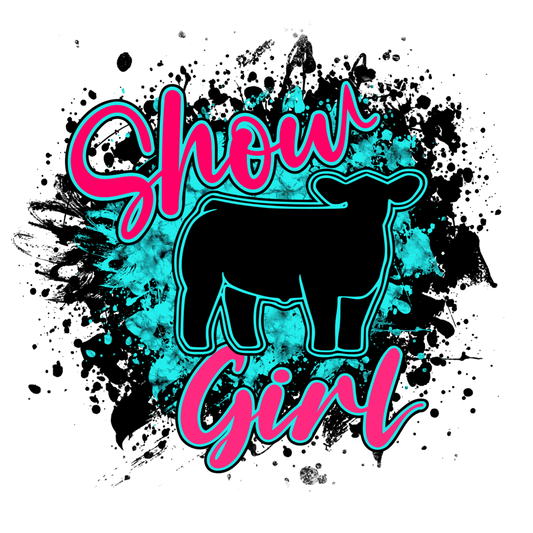 Steer show girl DTF Transfer