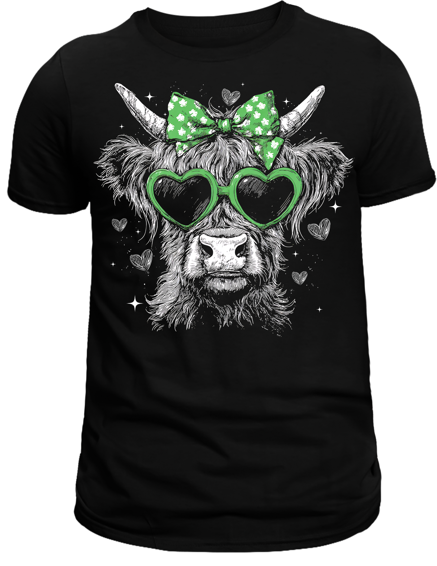 St. Patty's Highland cow DTF Transfer